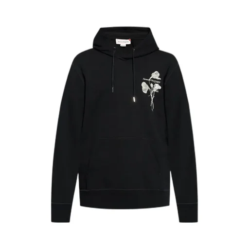Embroidered Drawstring Hoodie