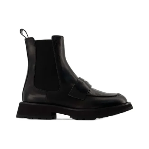 Punk Buckle Pointed-Toe Mules