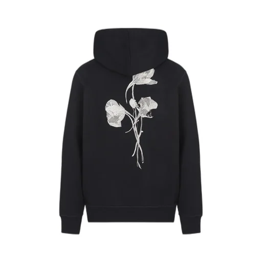 Embroidered Drawstring Hoodie