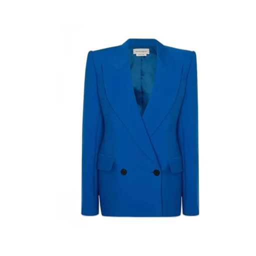 Double-Breasted Long-Sleeved Blazer