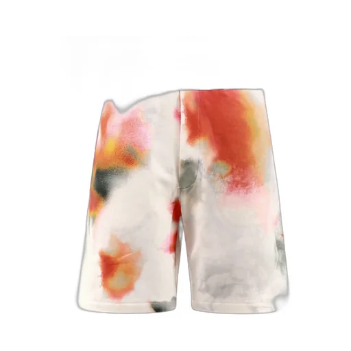 Tie-Dyed Logo Embroidered Bermuda Shorts