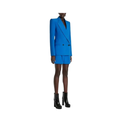 High-Waist Rolled Cuffs Tailored Shorts