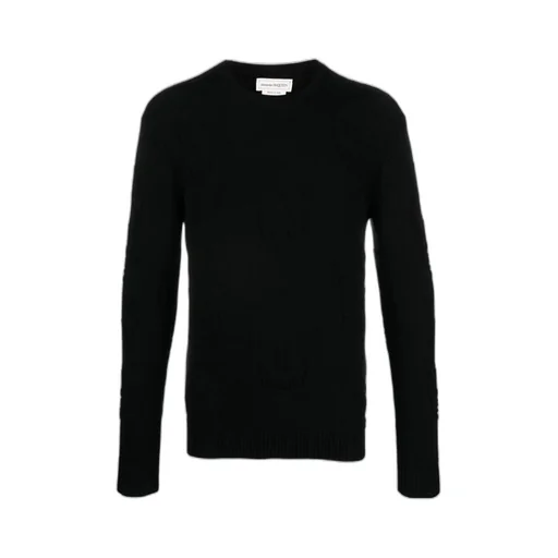 All-Over Skull Motif Knitted Jumper