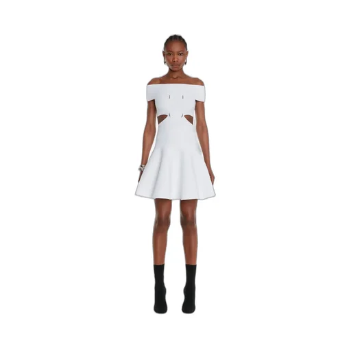 Cut-Out Off-Shoulder Mini Dress