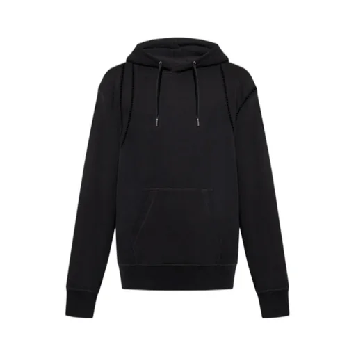 Cut-Out Detailed Drawstring Hoodie