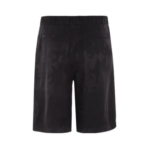 Logo Patterned Satin Shorts