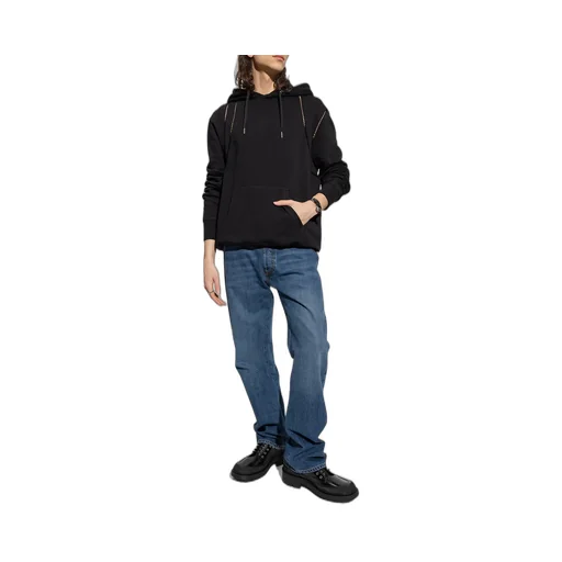 Cut-Out Detailed Drawstring Hoodie