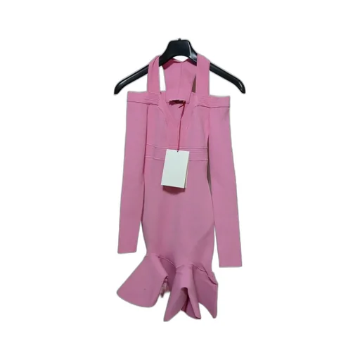 Ruffle Detailed Flared Mini Dress