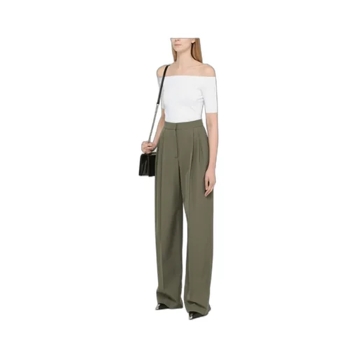 Wide-Leg Tailored Trousers