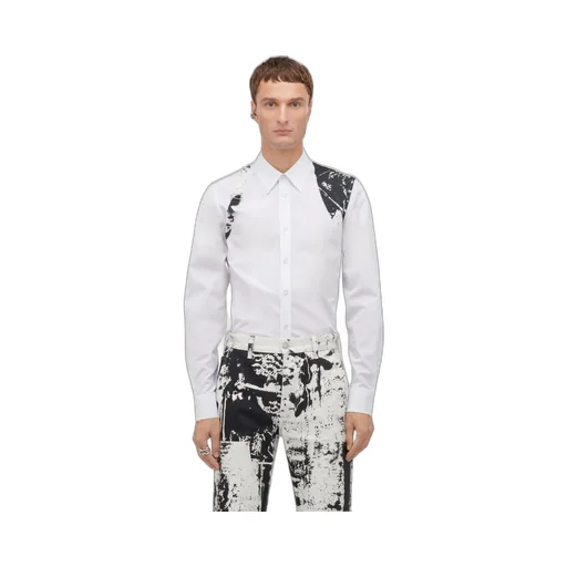Fold-Printed Mid-Rise Cropped Jeans