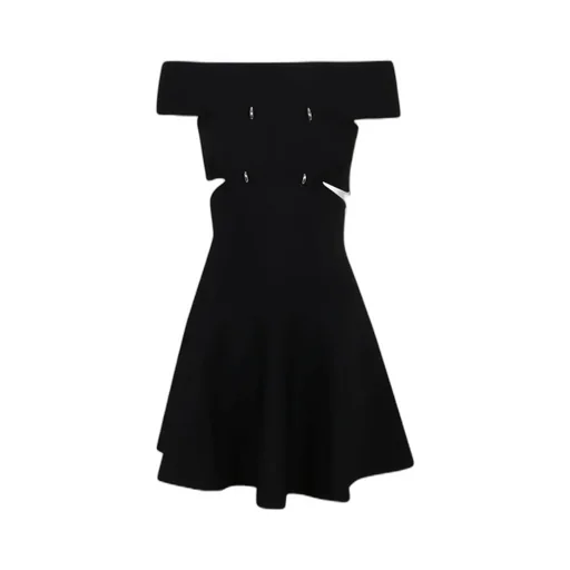 Off-Shoulder Flared Dress