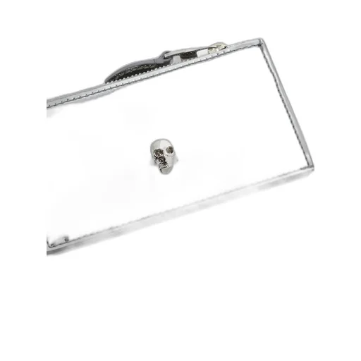 Skull Embellished Zipped Wallet