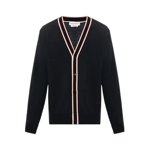 Striped V-Neck Cardigan