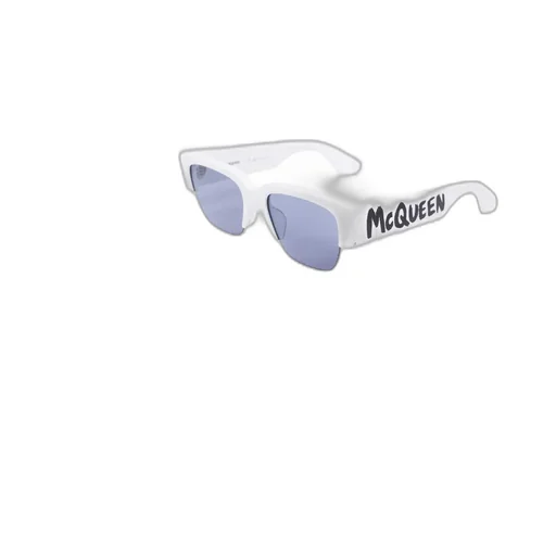 Logo Print Square Frame Sunglasses
