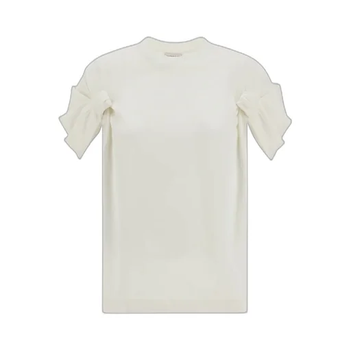 Smock Stitch-Detailed Crewneck T-Shirt