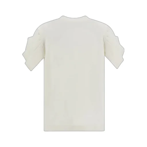 Smock Stitch-Detailed Crewneck T-Shirt