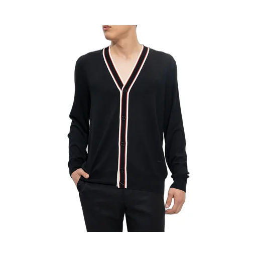 Striped V-Neck Cardigan