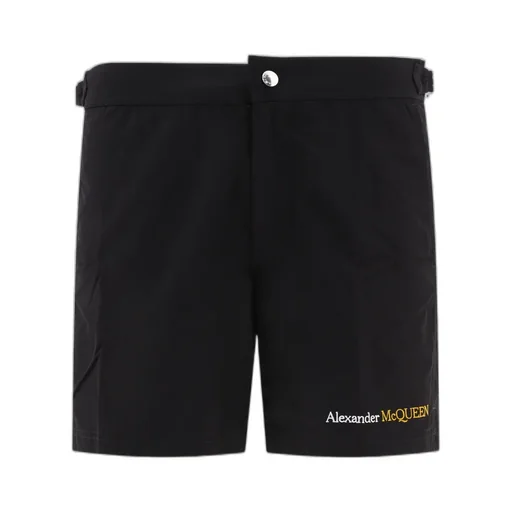 Logo Embroidered Bermuda Shorts