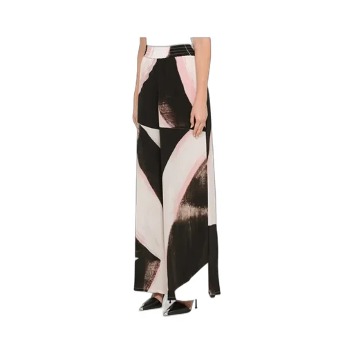 Color-Block Wide Leg Pants