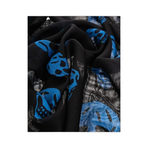 All-Over Skull Printed Scarf