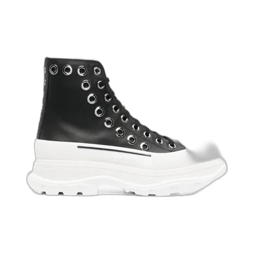 Joey Eyelet-Detailed High Top Sneakers