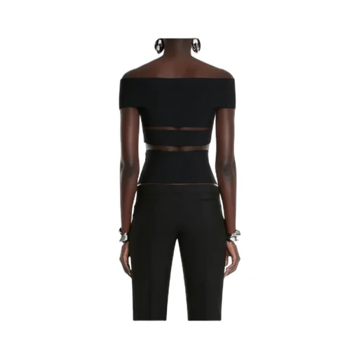 Cut-Out Off-Shoulder Stretch Top