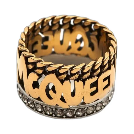 Graffiti Embellished Ring