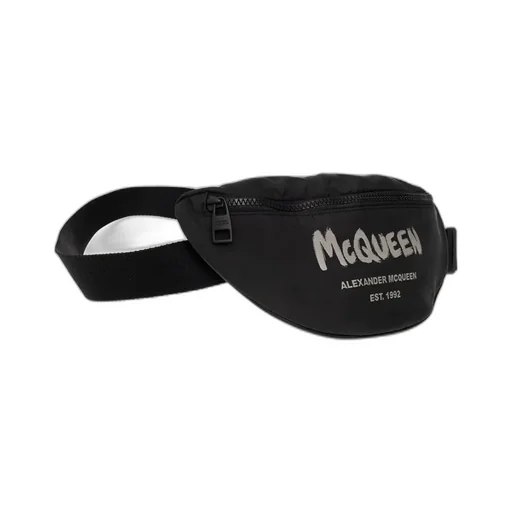 Logo Printed Zipped Belt Bag