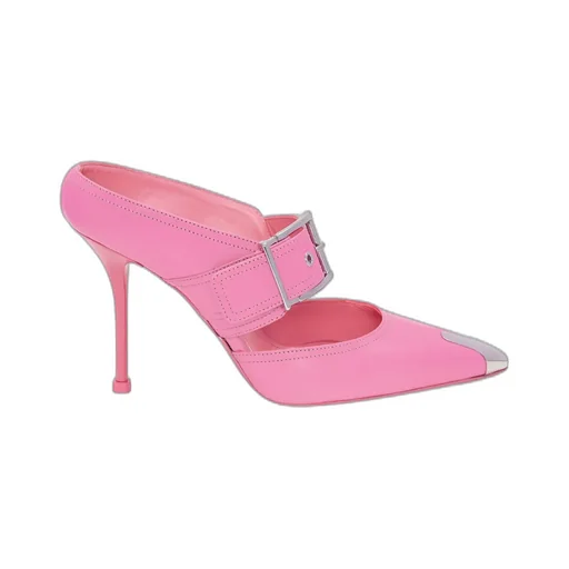 Pointed-Toe Slip-On Mules