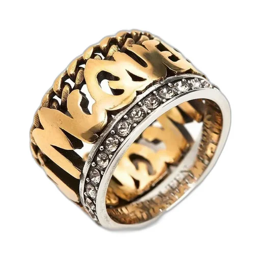 Graffiti Embellished Ring