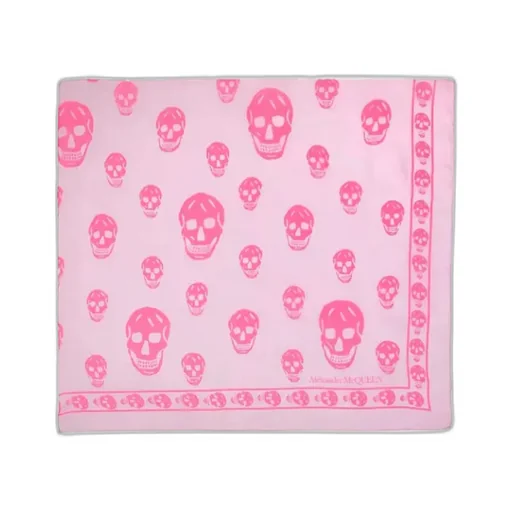 Skull Printed Finished Edges Scarf