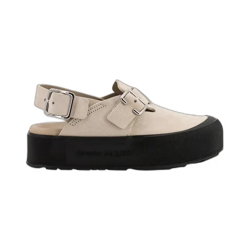 Buckle-Fastened Open-Toe Sandals