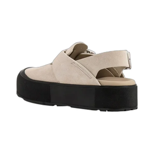Buckle-Fastened Open-Toe Sandals