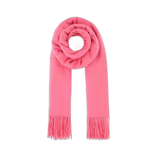 Logo-Embroidered Fringed Edge Scarf