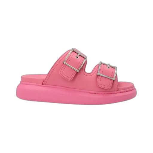 Buckle Detailed Slip-On Sandals