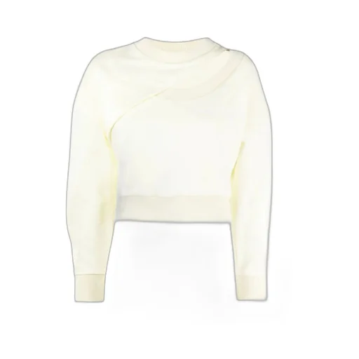 Logo Embroidered Cut-Out Sweatshirt