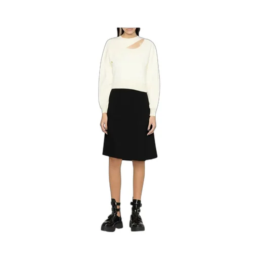 Logo Embroidered Cut-Out Sweatshirt