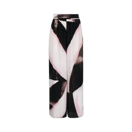 Color-Block Wide Leg Pants