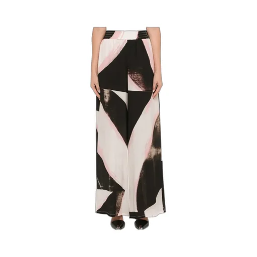 Color-Block Wide Leg Pants