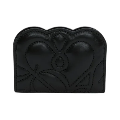 Logo Embroidered Quilted Card Holder