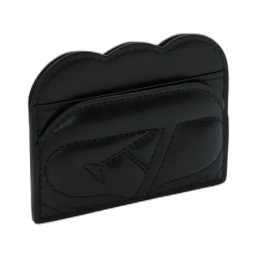 Logo Embroidered Quilted Card Holder