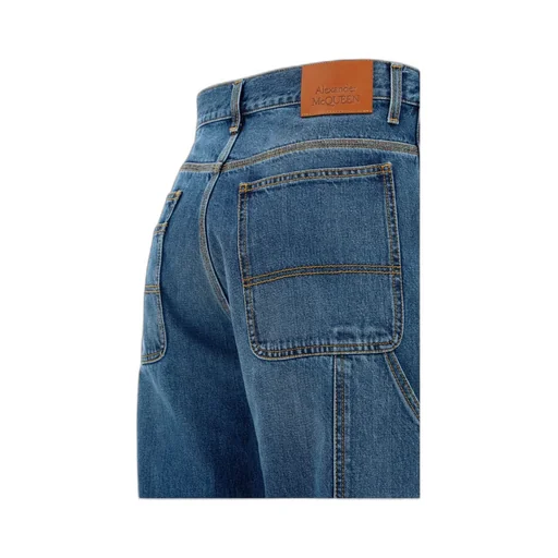 Logo Embroidered Straight Leg Jeans