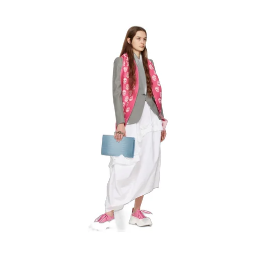 Skull-Print Wool Scarf