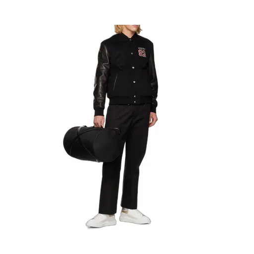 Logo Embroidered Buttoned Jacket