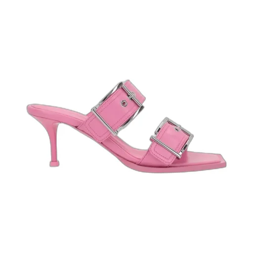 Buckle Detailed Slip-On Sandals