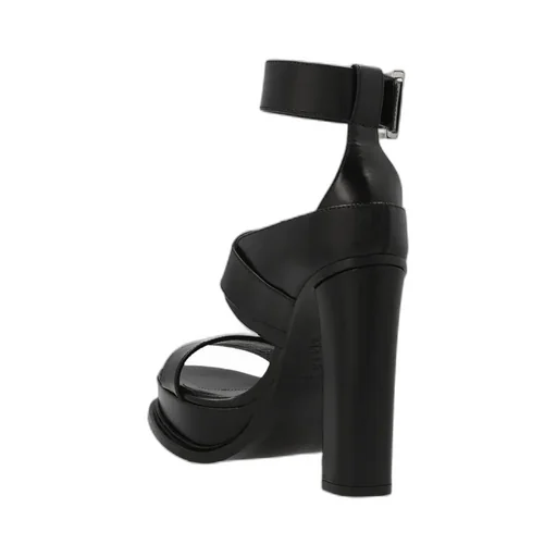 Buckle Strap Heeled Sandals
