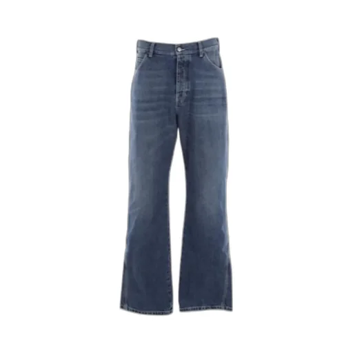 Logo Patch Wide Leg Jeans