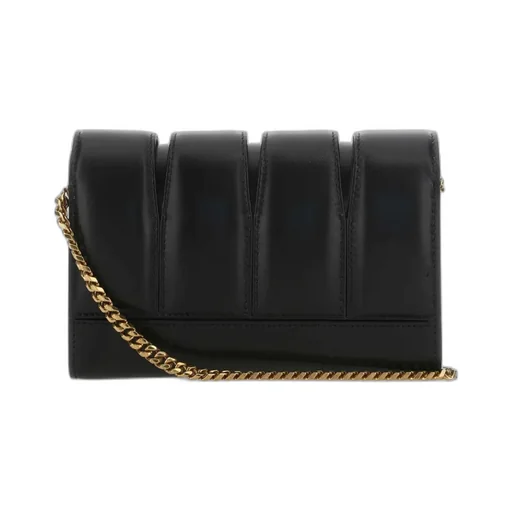 Embellished Skull Chained Clutch Bag
