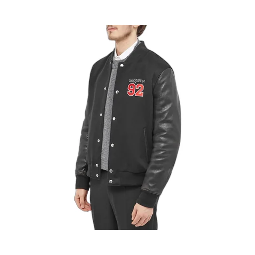 Logo Embroidered Buttoned Jacket