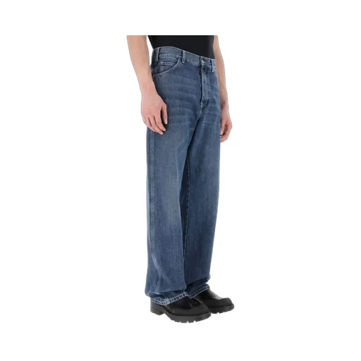 Logo Patch Wide Leg Jeans
